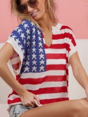 NWT Bibi Americana Sleeveless Sweater